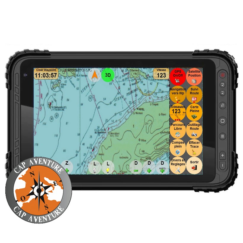 Cap-Aventure - Tablette GPS Cap-810b